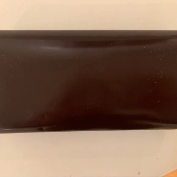 Tory Burch Dark Burgundy Leather Clutch Wallet with Gold Logo Emblem - NEW - Picture 2 of 5